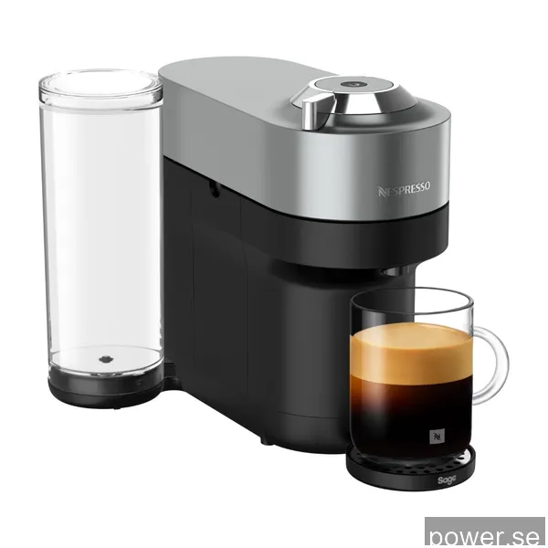 Nespresso Vertuo POP+ Deluxe kapselmaskin by Sage, titan