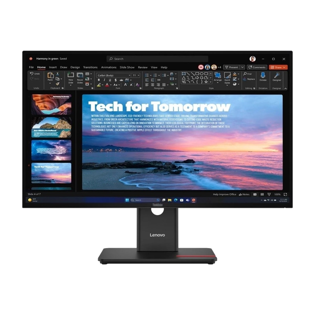 27" Lenovo ThinkVision T27qd-40 - 2560x1440 (QHD) - 120Hz - IPS - 100W USB-C