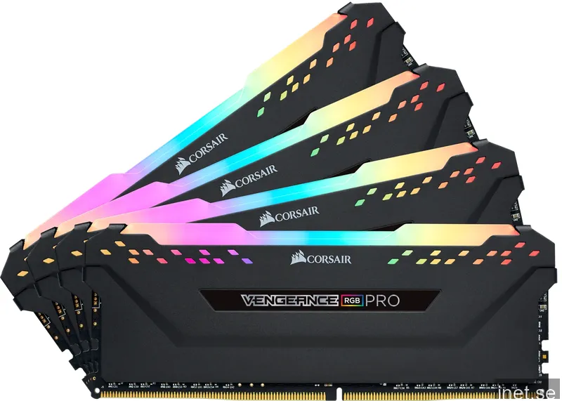 32 GB (4x8GB) DDR4-3200 Corsair Vengeance RGB Pro CL16 - Svart