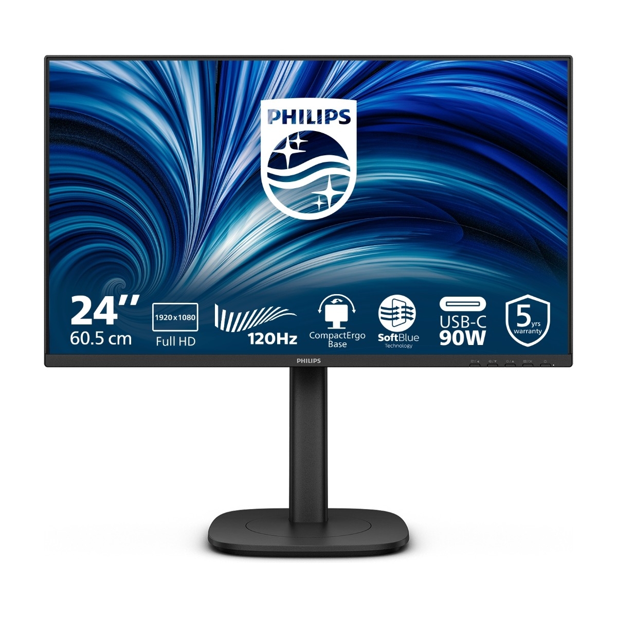 24" Philips 24B2U3301 - 1920x1080 (FHD) - 120Hz - IPS