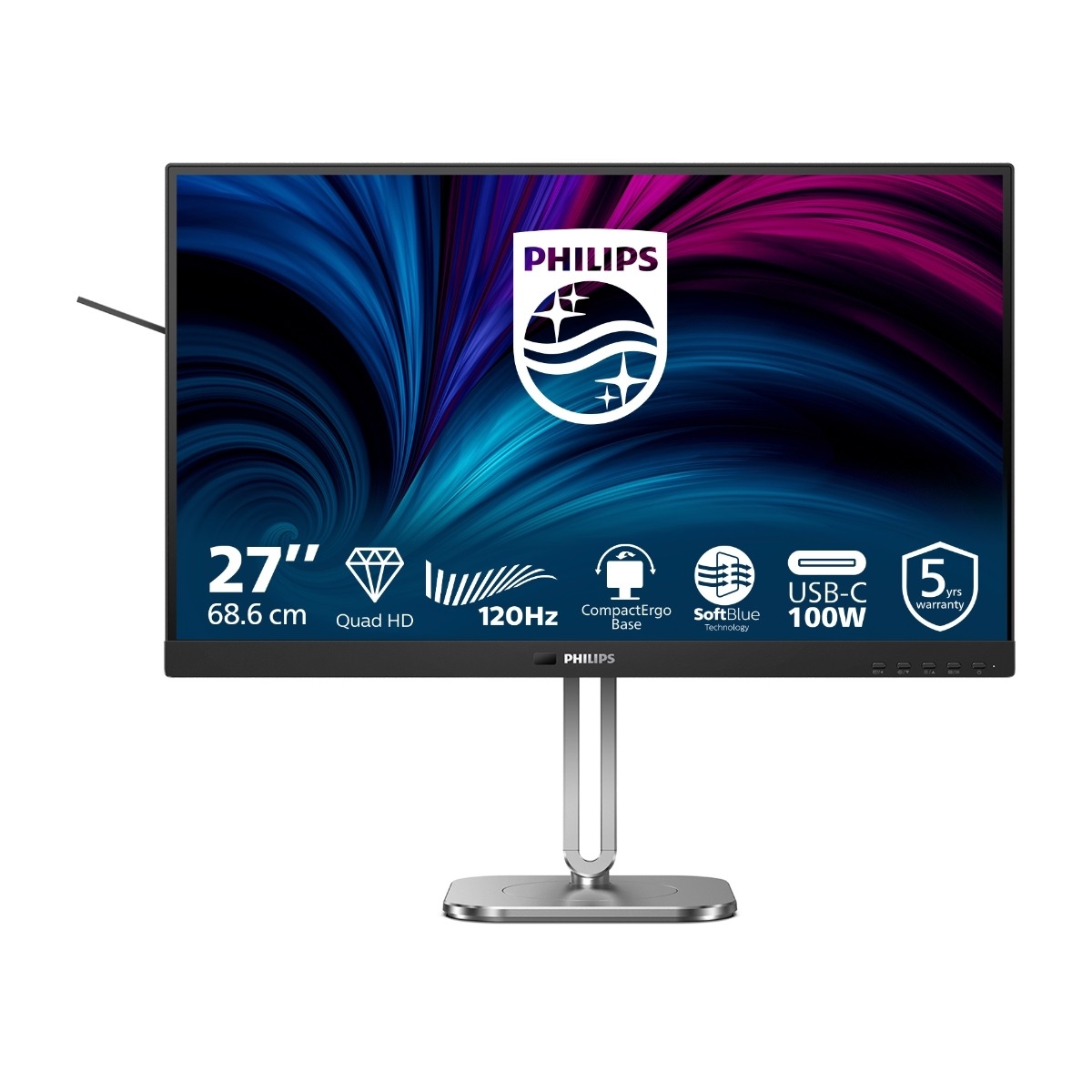 27" Philips 4000 Series 27B2U4601 - 2560x1440 (QHD) - 120Hz - IPS