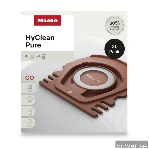 Miele CO XL HyClean Pure 8 dammsugarpåsar 12694900