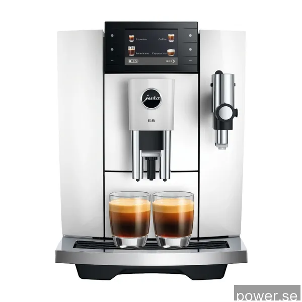 Jura E8 (ED) kaffemaskin, Piano White