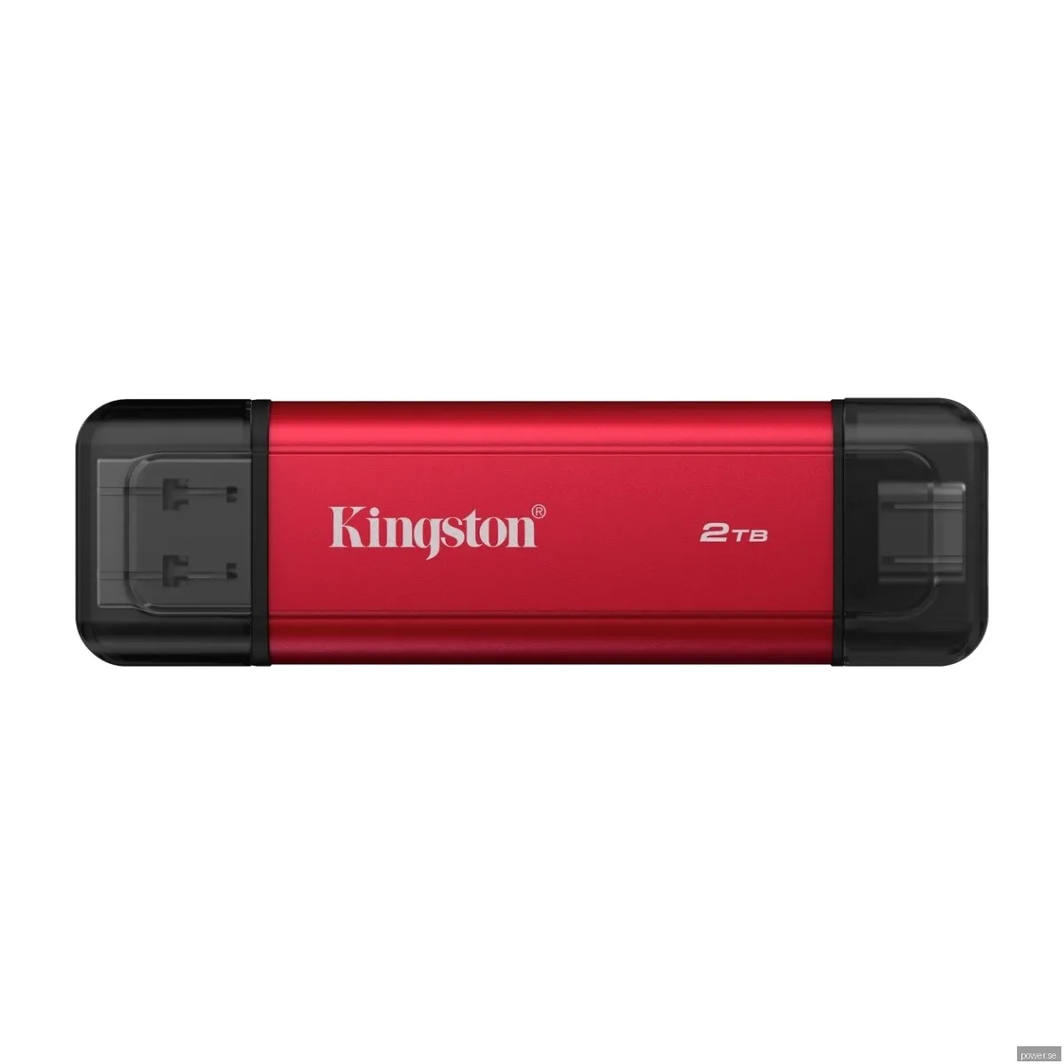Kingston Dual Portable SSD - 2TB - Extern SSD - Svart - USB 3.2 Gen 2