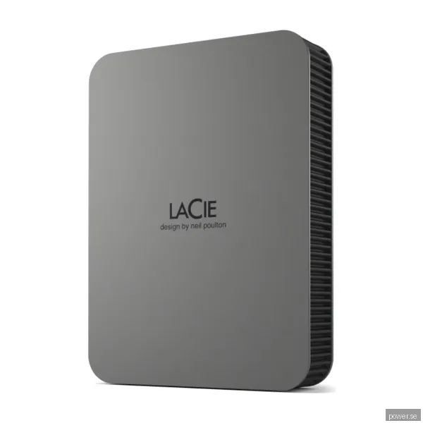 LaCie Mobile Drive Secure - Extern Hårddisk - 5TB - Grå