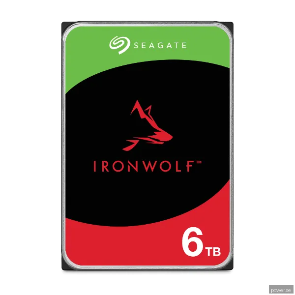 Seagate IronWolf - 6TB - Hårddisk - ST6000VN006 - SATA-600 - 3,5"