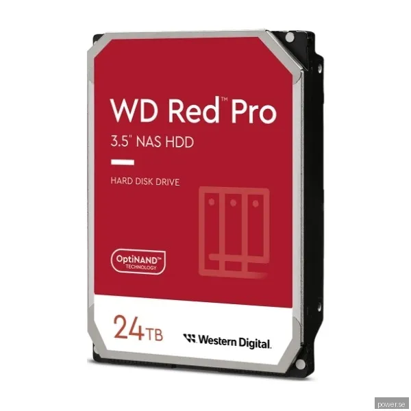 WD Red Pro - 24TB - Hårddisk - WD240KFGX - SATA-600 - 3,5"