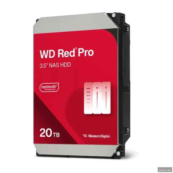 WD Red Pro - 20TB - Hårddisk - WD202KFGX - SATA-600 - 3,5"