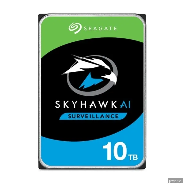 Seagate SkyHawk AI - 10TB - Hårddisk - ST10000VE001 - SATA-600 - 3,5"
