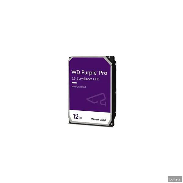 WD Purple Pro - 12TB - Hårddisk - WD122PURP - SATA-600 - 3,5"