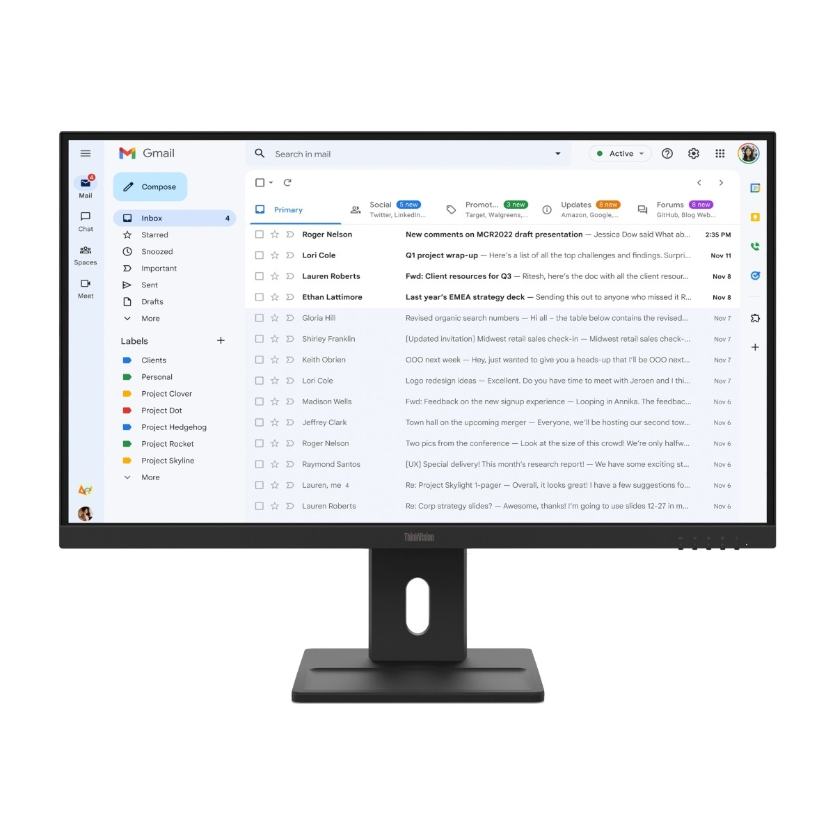 27" Lenovo ThinkVision E27-40 - 1920x1080 (FHD) - 1920x1080 (FHD) - IPS