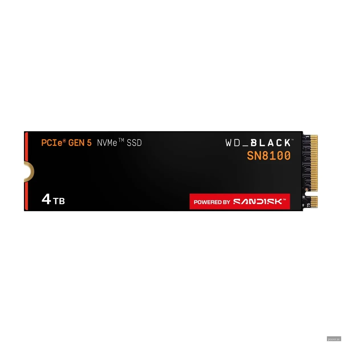 SANDISK WD Black SN8100 SSD - 4TB - M.2 2280 - PCIe 5.0 - Utan värmespridare