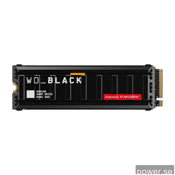SANDISK WD Black SN8100 SSD - 1TB - M.2 2280 - PCIe 5.0 - Med värmespridare