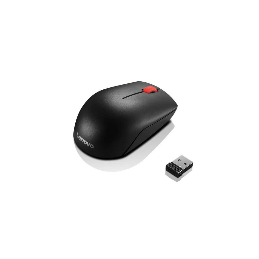 Lenovo Essential Compact Wireless - Mouse - 3 knappar - Svart