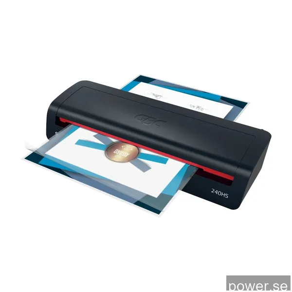 GBC 240HS A3 Laminator, svart/röd