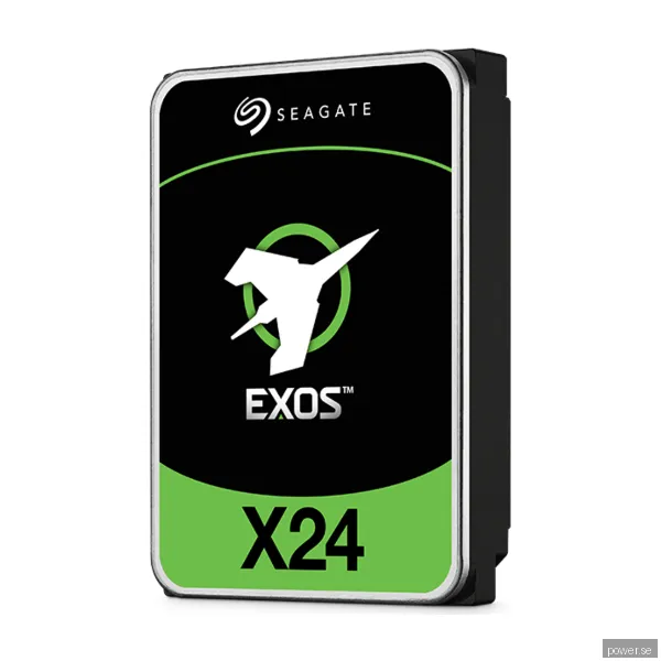 Seagate Exos X24 - 24TB - Hårddisk - ST24000NM007H - Serial Attached SCSI 3 - 3,5"