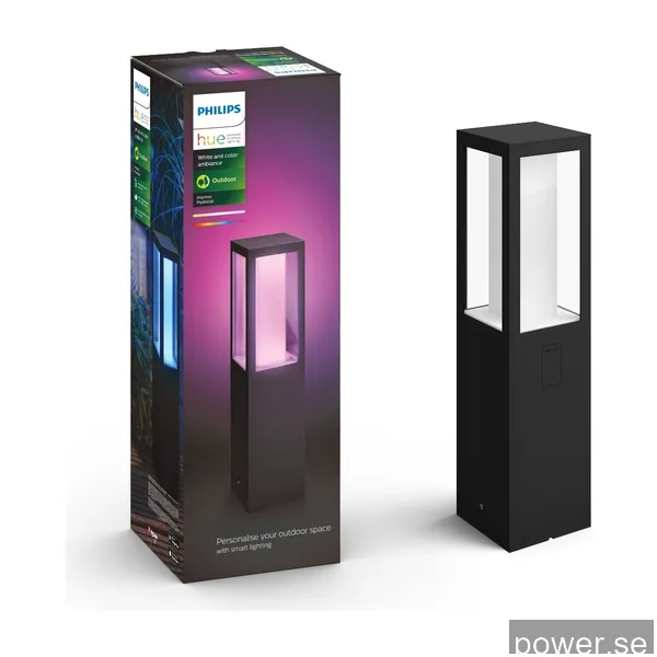 Philips Hue WCA Impress piedestallampa, svart 230v