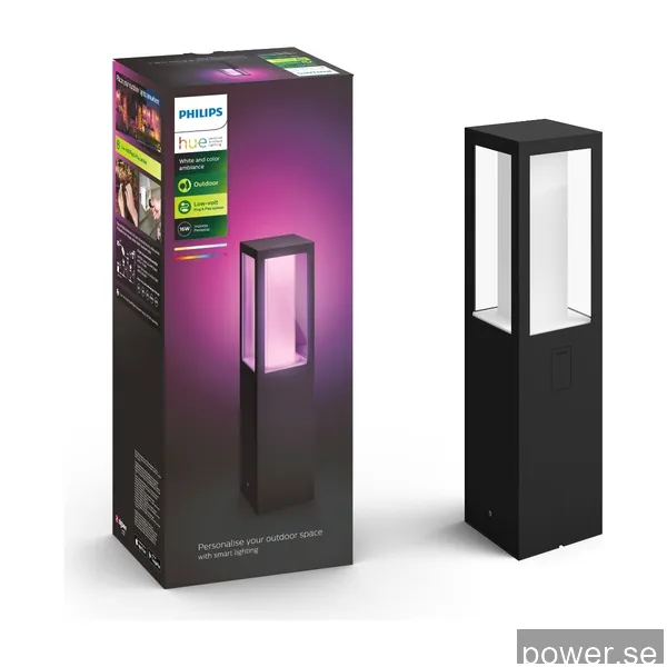 Philips Hue WCA Impress piedestallampa Förlängning, svart 24v