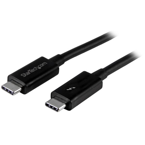 StarTech.com Thunderbolt 3 (20Gbps) USB C Cable - Black - 1m