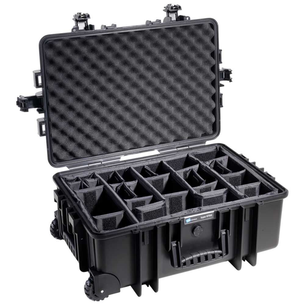 B&W Outdoor Case Type 6700, black (Divider System)