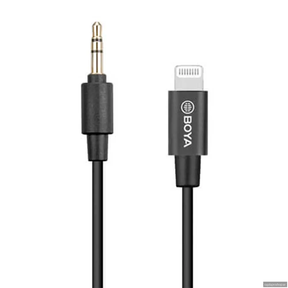 BOYA BY-K1 - Lightning to headphone jack adapter - 20 cm