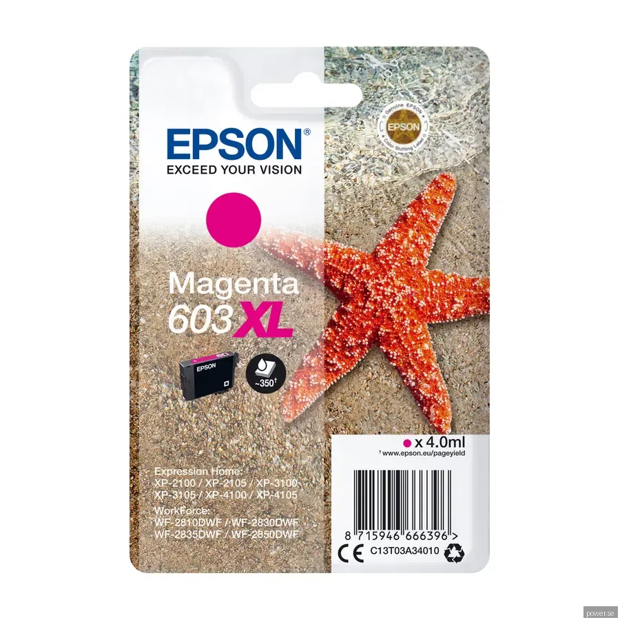 Epson, magenta 603Xl bläck
