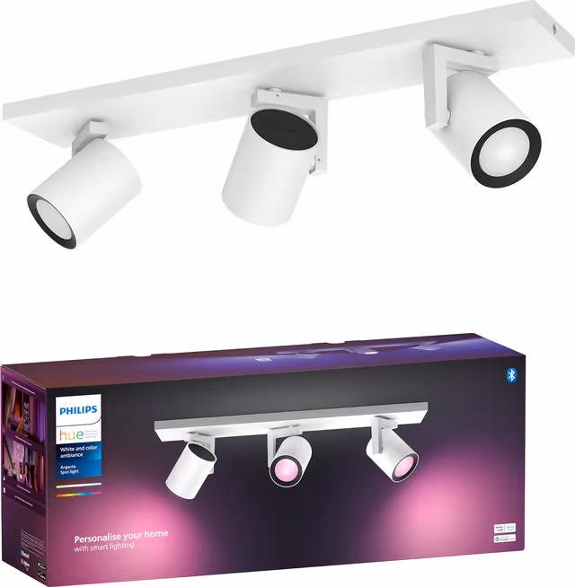 Philips Hue Argenta Plate/Spiral 3x5.7W - White