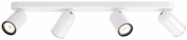 Philips Pongee spotskena 4xGU10, vit