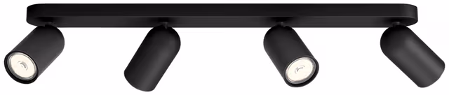 Philips Pongee spotskena 4xGU10, svart