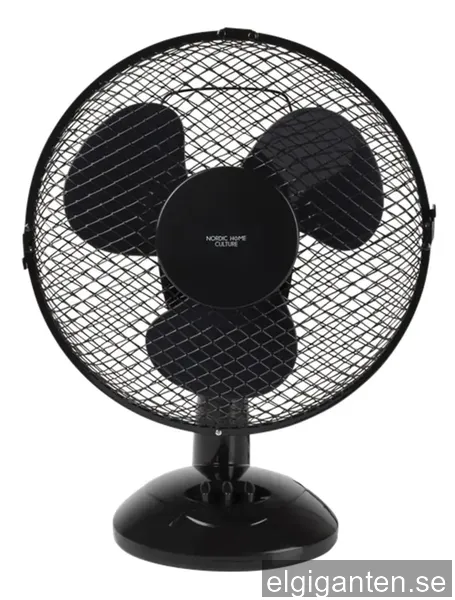 Nordic Home Culture Skrivbordsfläkt 230mm Svart