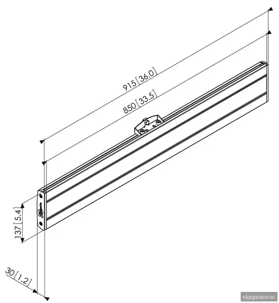Vogels Pro PFB 3409 monteringskomponent (svart)