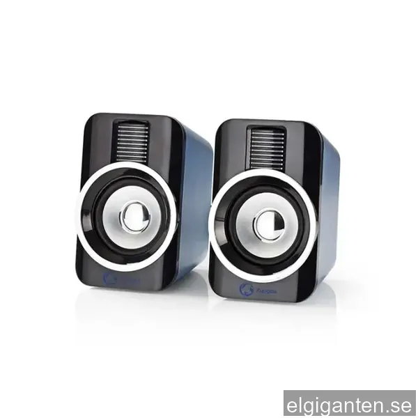 Nedis Gaming högtalare | Högtalarkanaler: 2.0 | USB ström | 3.5 mm Hane | 30 W | RGB |