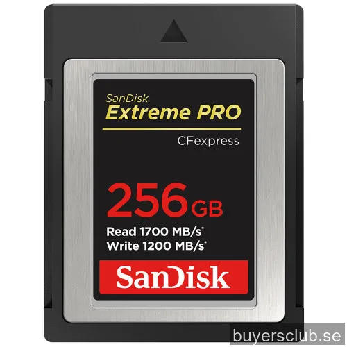 SanDisk Extreme Pro CFexpress Type B 256GB minneskort