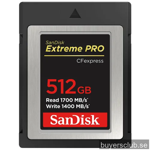 SANDISK Extreme Pro CFexpress - 1700MB/s - 512GB
