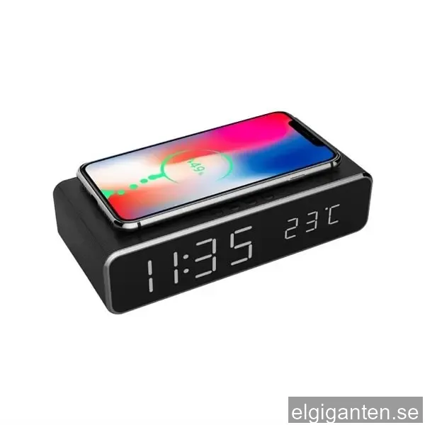 Alarmklocka med Trådlös Laddning