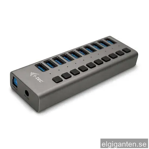 I-Tec USB 3.0 Charging HUB - 10-Port - Type-A - 48W USB Hub - 10 porte - Grey