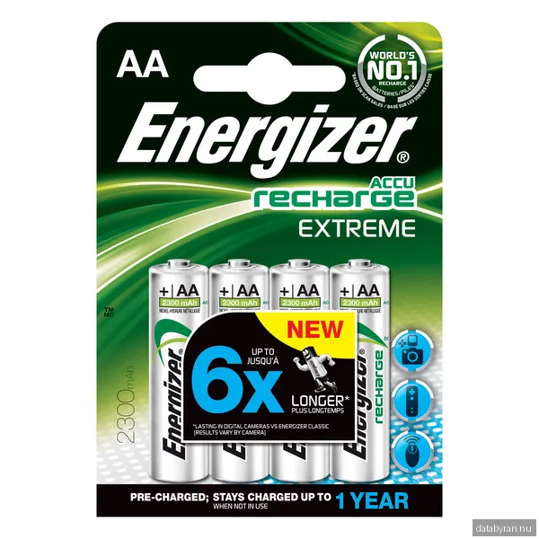 Energizer Recharge Extreme AA/2300 mAh (4-Pack)