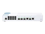 QNAP QSW-M408-2C Entry-level 10GbE Layer 2 Web Managed Switch for SMB Network Deployment