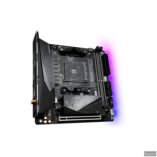 GIGABYTE B550I AORUS PRO AX Moderkort - AMD B550 - AMD AM4 - DDR4 RAM - Mini-ITX
