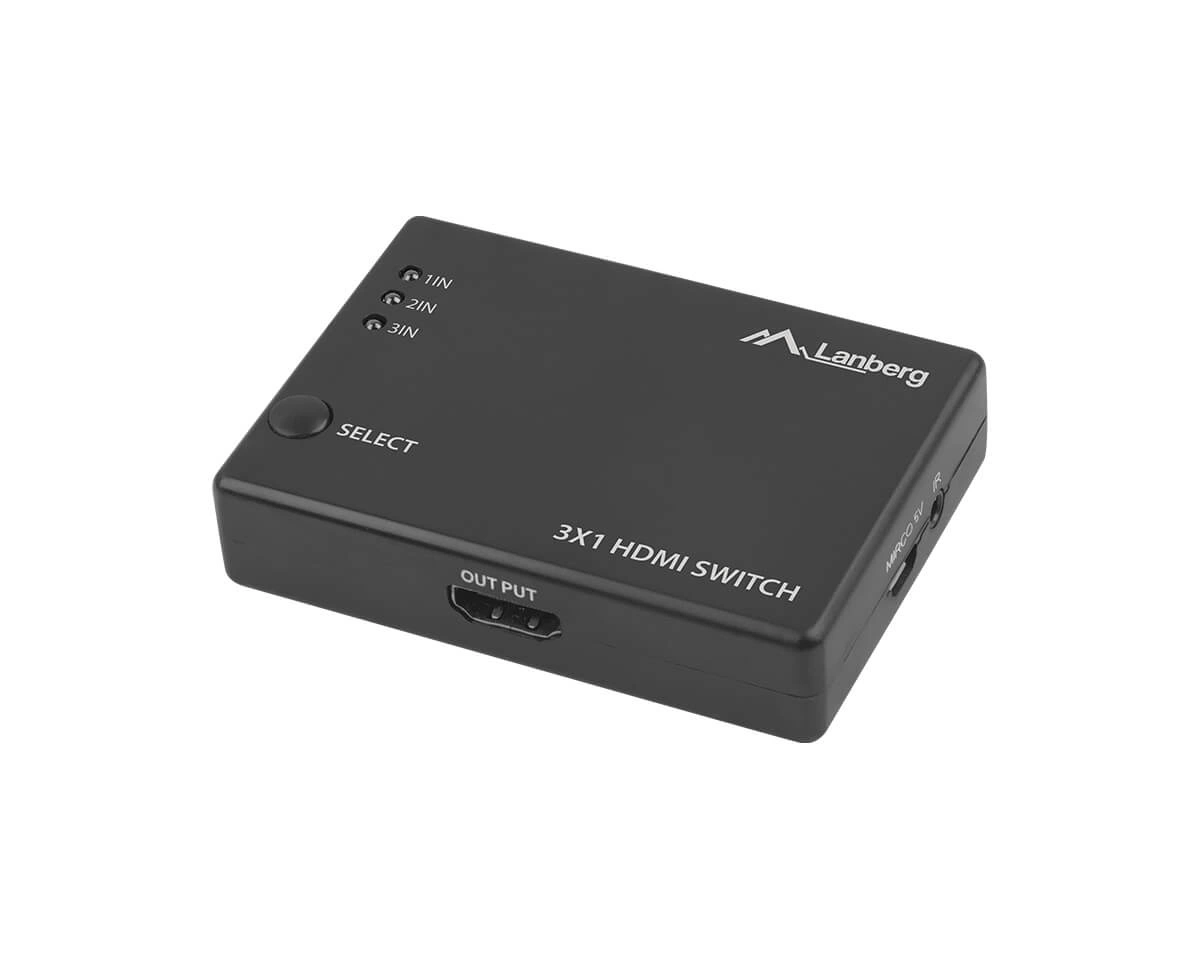 Lanberg SWV-HDMI-0003 - video/audio switch - 3 ports