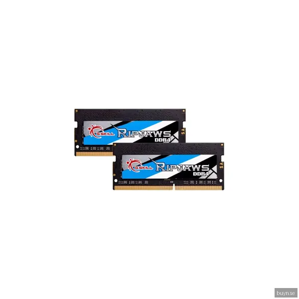 G.Skill Ripjaws SODIMM DDR4-3200 - 16GB - CL22 - Dual Channel (2 pcs) - Intel XMP - Svart