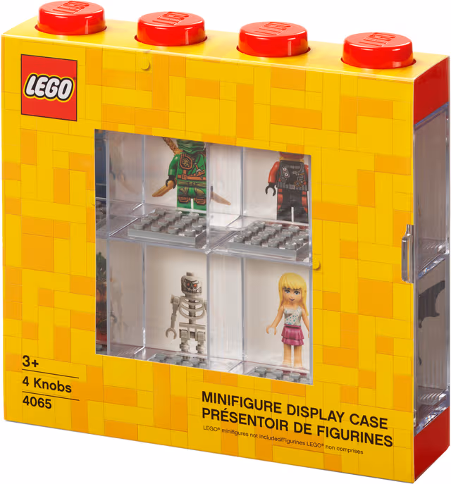 LEGO Minifigurs box förvaring 8, röd