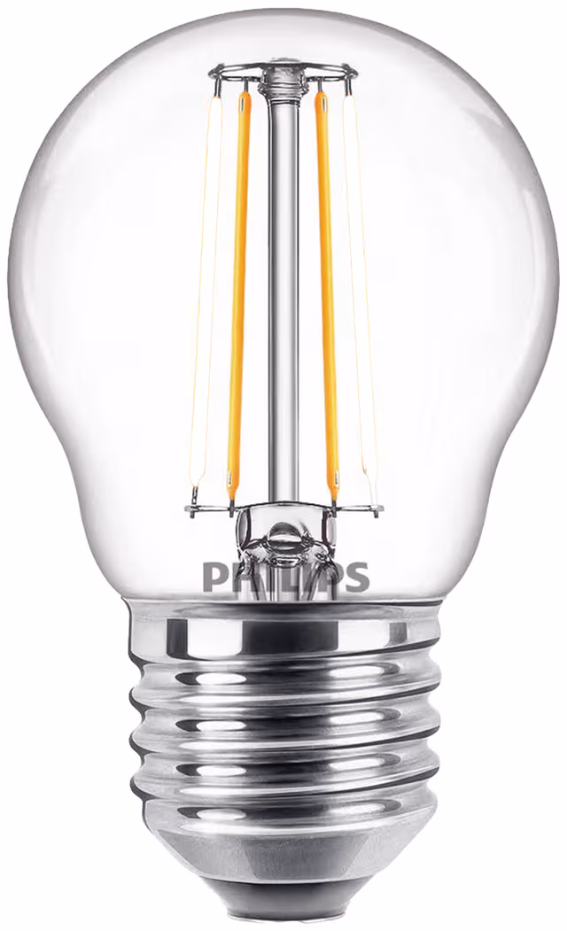 Philips LED-glödlampa Classic Mini-ball 4.3W/827 (40W) Clear E27
