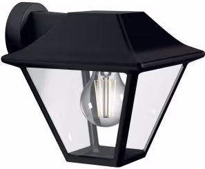 Philips Alpenglow down wall lantern black 1x60W