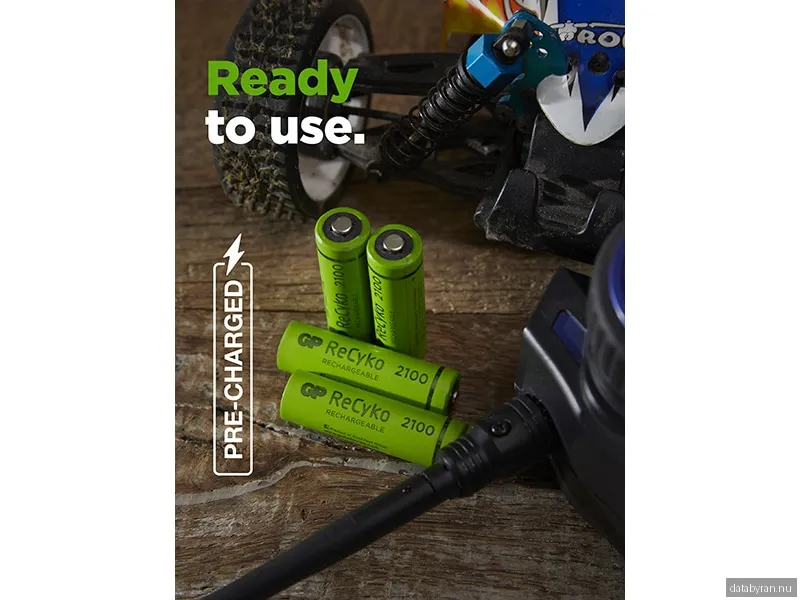 GP ReCyko AA-batteri 2100 mAh 4-pack