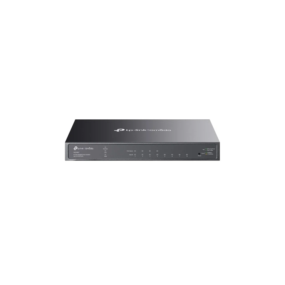 TP-Link TL-SG2008P JetStream 8-Port Gigabit Smart Switch with 4-Port PoE+ (62W)
