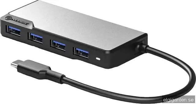 ALOGIC USB-C Fusion SWIFT 4-in-1 Hub USB Hub - USB 3.0 - 4 porte - Grey