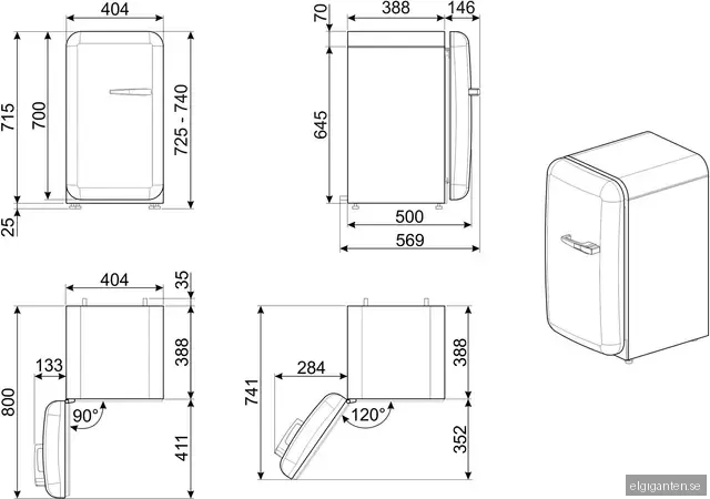 Smeg 50’s Style minibar FAB5LDUJ5 (union jack)