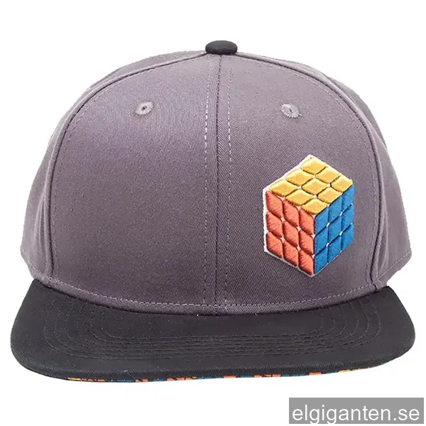 Rubik's Cube 3D logo keps (svart)