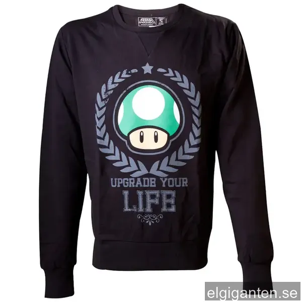 Sweater Nintendo - Upgrade Your Life svart (S)